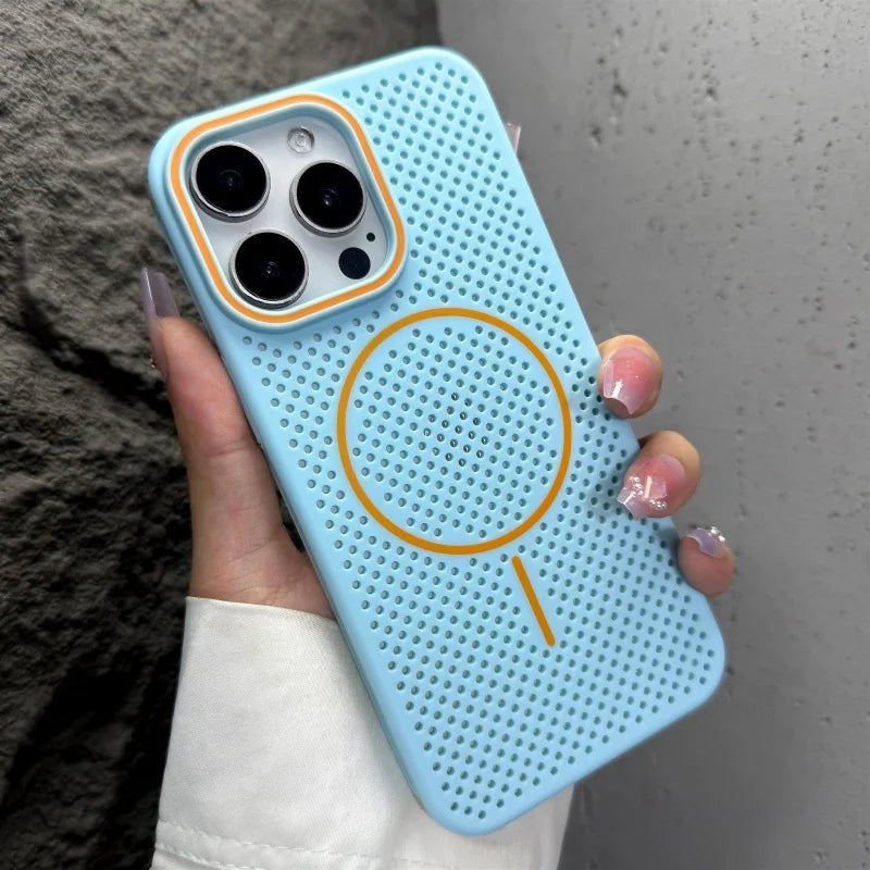 Honeycomb MagSafe Cooling Case – iPhone 14/15/16 Pro Max