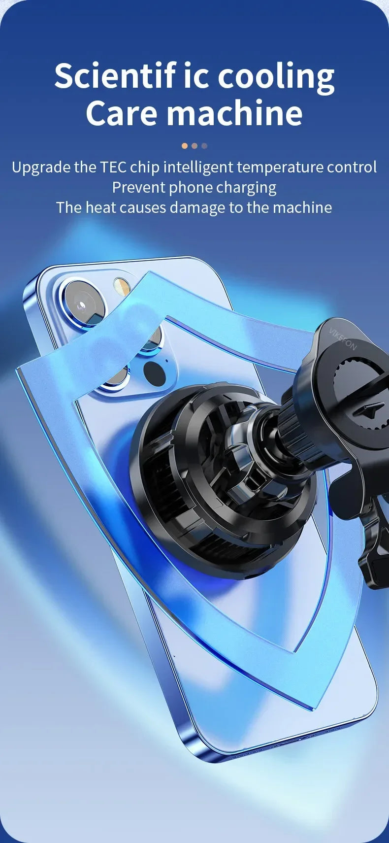 IceCool Magnetic Car Charger for iPhone 12–16