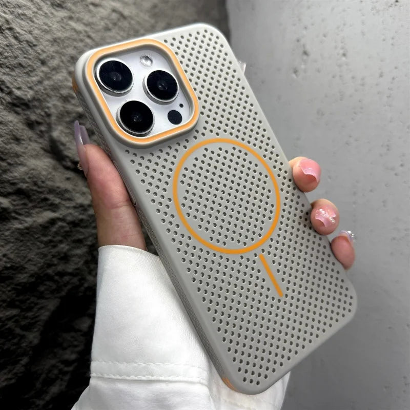 Honeycomb MagSafe Cooling Case – iPhone 14/15/16 Pro Max