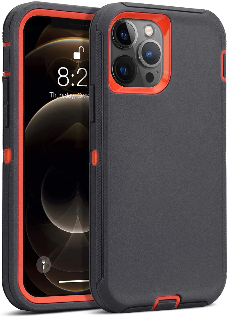 Defender Shockproof Case – Rugged Protection for iPhone 7 to 16 Series