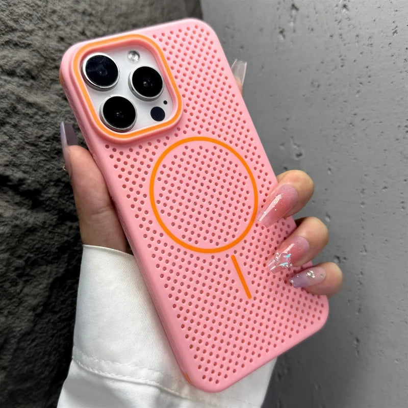Honeycomb MagSafe Cooling Case – iPhone 14/15/16 Pro Max