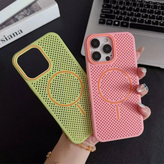 Honeycomb MagSafe Cooling Case – iPhone 14/15/16 Pro Max