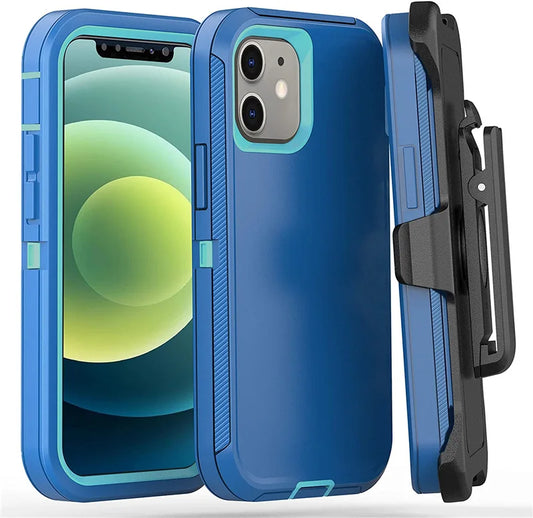 Defender Shockproof Case – Rugged Protection for iPhone 7 to 16 Series