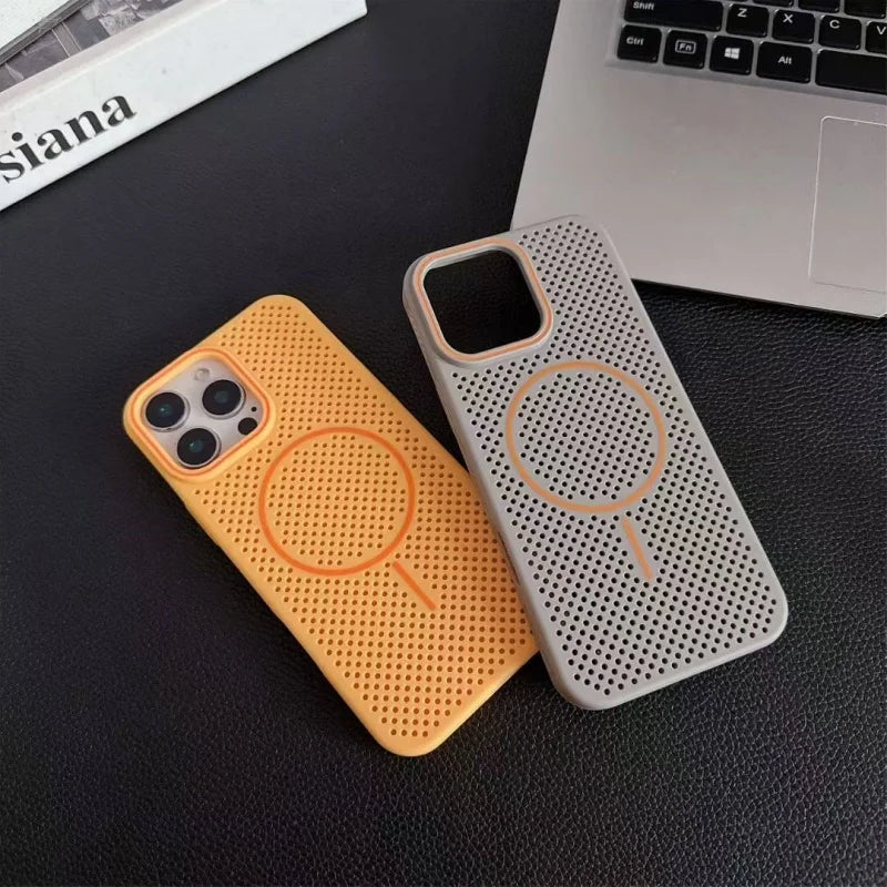 Honeycomb MagSafe Cooling Case – iPhone 14/15/16 Pro Max