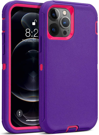 Defender Shockproof Case – Rugged Protection for iPhone 7 to 16 Series