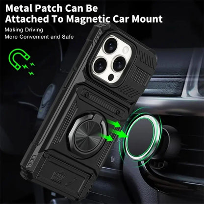 Military-Grade iPhone Case | MagSafe Ring Stand, Wallet & Drop Protection For Iphone 11 to 16 Pro max