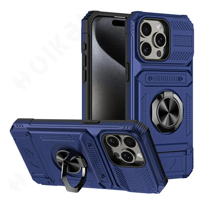 Military-Grade iPhone Case | MagSafe Ring Stand, Wallet & Drop Protection For Iphone 11 to 16 Pro max