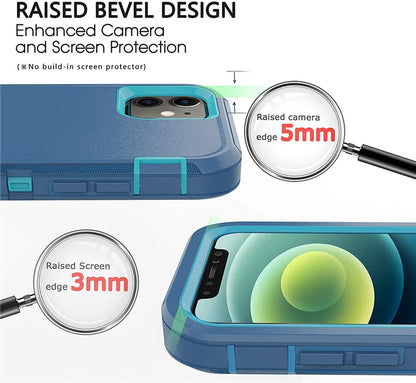 Defender Shockproof Case – Rugged Protection for iPhone 7 to 16 Series
