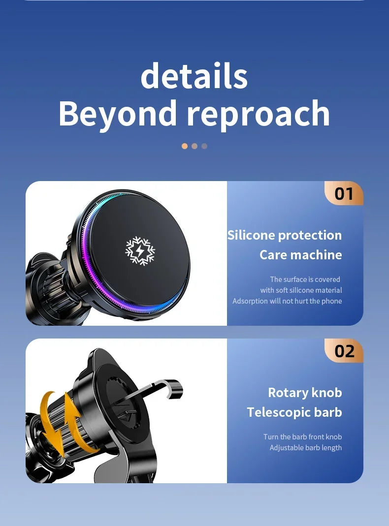 IceCool Magnetic Car Charger for iPhone 12–16
