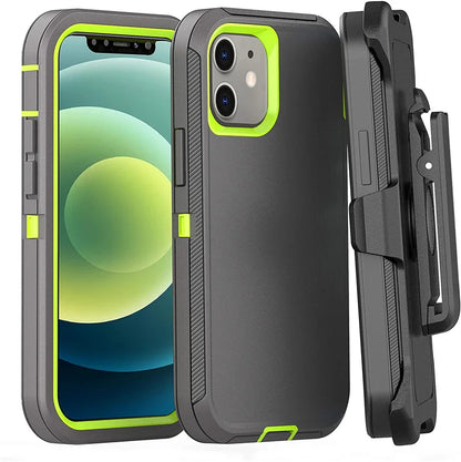 Defender Shockproof Case – Rugged Protection for iPhone 7 to 16 Series
