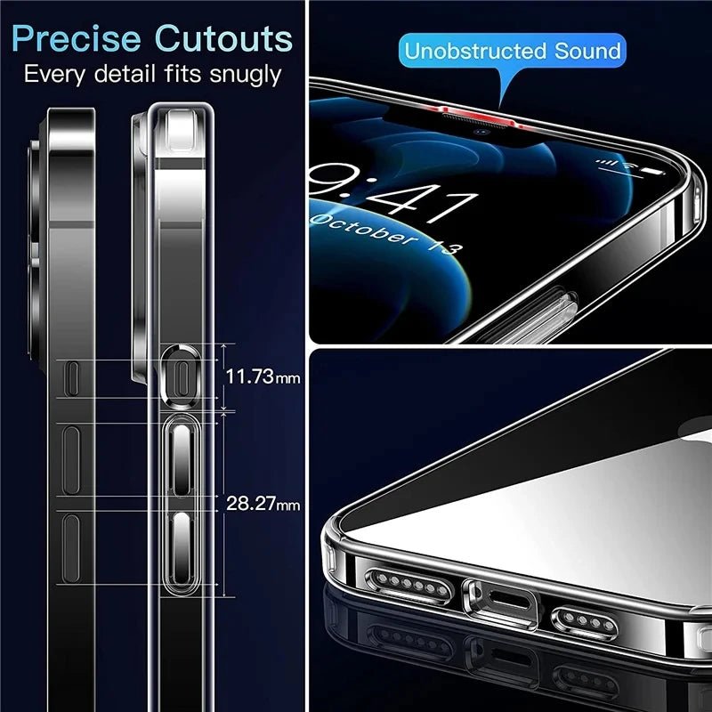 Flexible Silicone iPhone Cover – Transparent & Lightweight - PhoneDripz