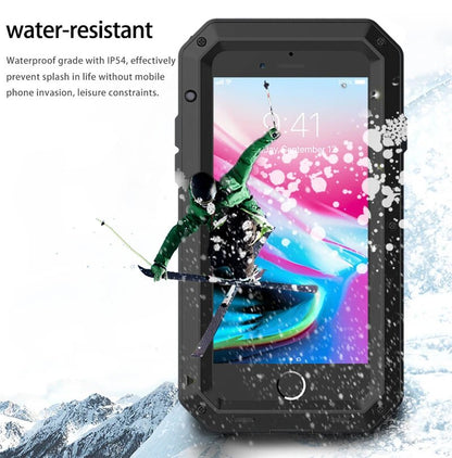 Heavy Duty Protection Armor Metal Aluminum Case for iPhone 16 15 14 13 12 mini 11 Pro 7 8 Plus XS Max XR SE 16e Shockproof Cover - PhoneDripz