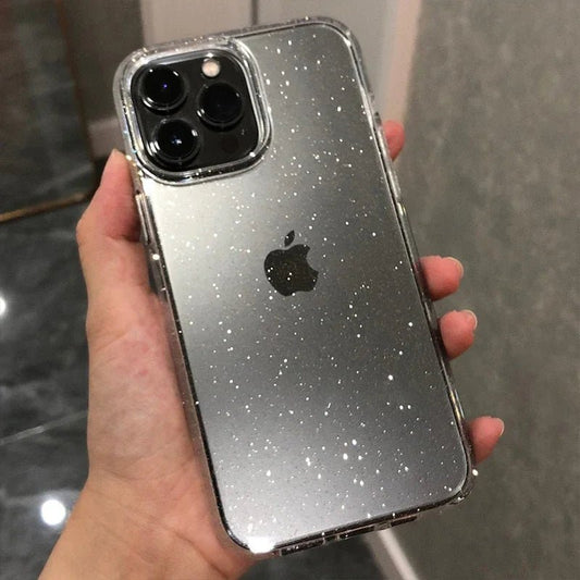 Luxury Glitter Clear Case – Bling Bumper Cover for iPhone 7 to 16 Pro - PhoneDripz