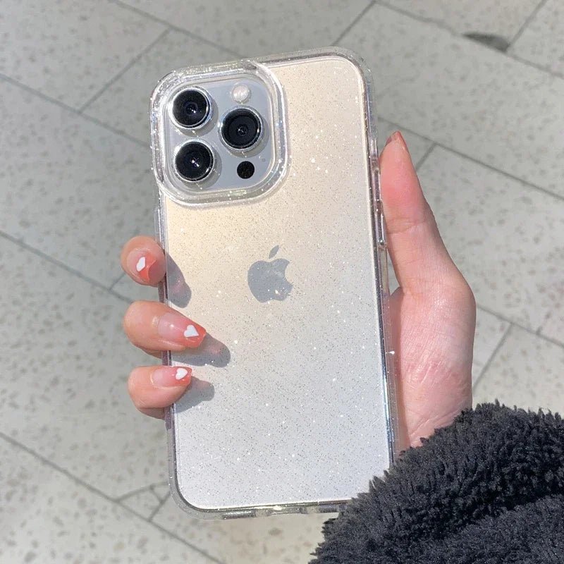 Luxury Glitter Clear Case – Bling Bumper Cover for iPhone 7 to 16 Pro - PhoneDripz