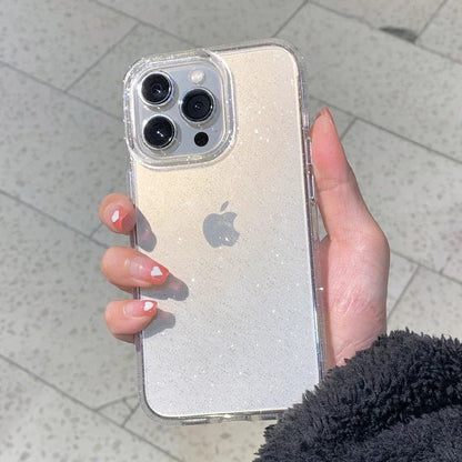 Luxury Glitter Clear Case – Bling Bumper Cover for iPhone 7 to 16 Pro - PhoneDripz