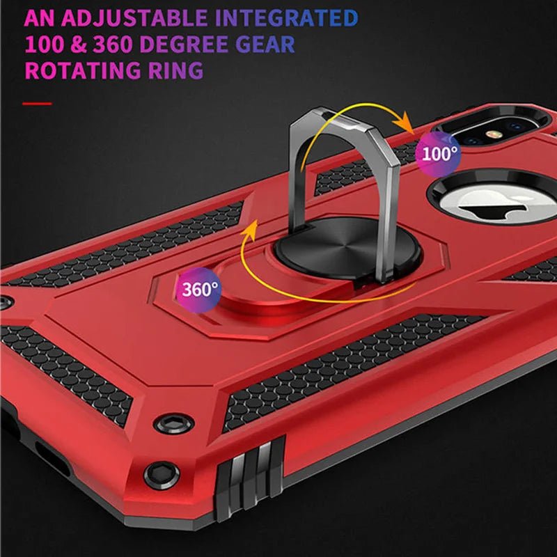 Shock - Resistant Case with 360° Ring Grip – iPhone Series - PhoneDripz
