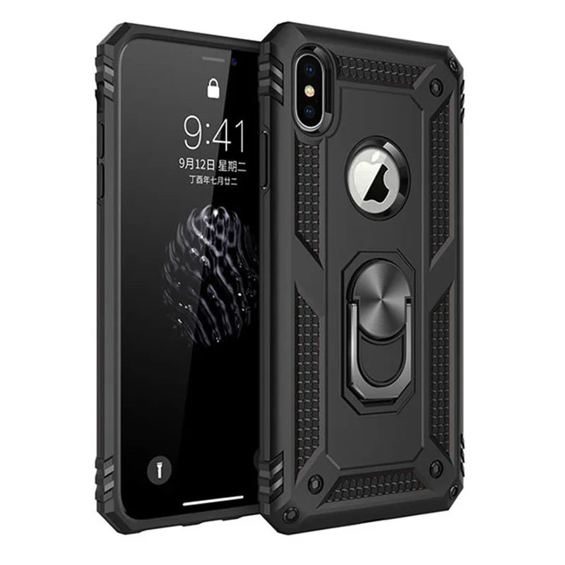 Shock - Resistant Case with 360° Ring Grip – iPhone Series - PhoneDripz