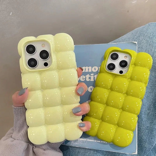 Soft Candy Color iPhone Case – 3D Cartoon Design - PhoneDripz