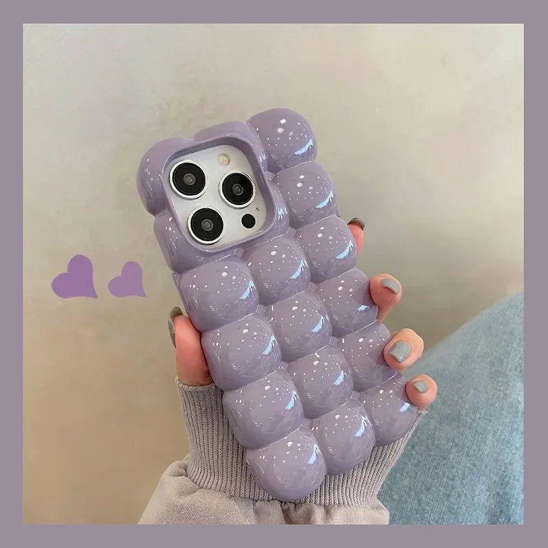 Soft Candy Color iPhone Case – 3D Cartoon Design - PhoneDripz