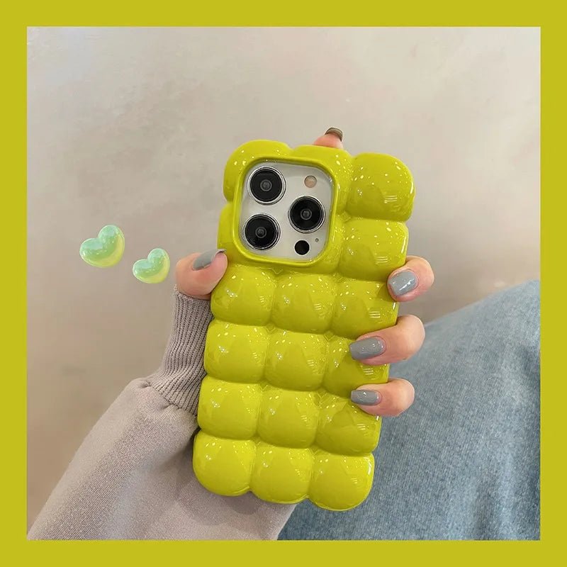 Soft Candy Color iPhone Case – 3D Cartoon Design - PhoneDripz