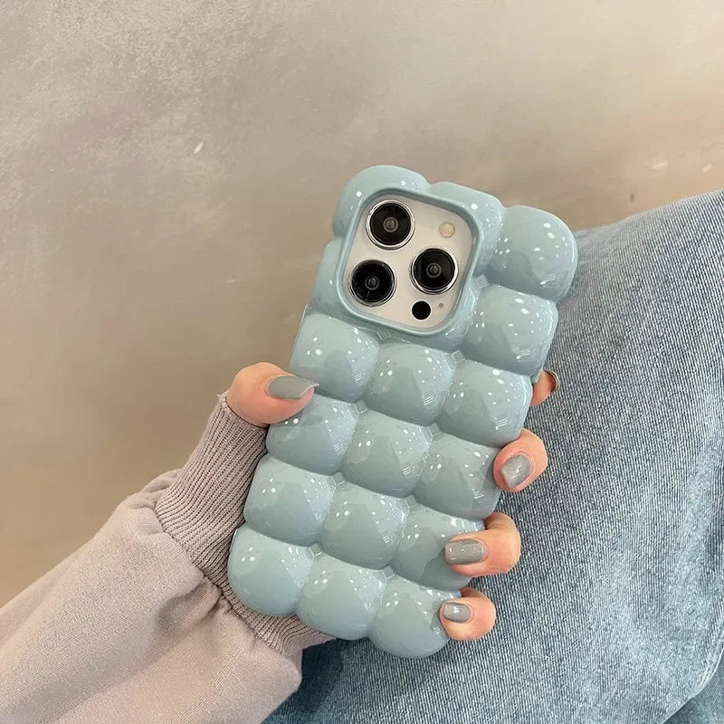 Soft Candy Color iPhone Case – 3D Cartoon Design - PhoneDripz